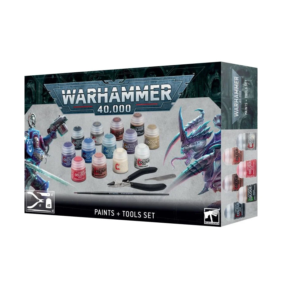 Warhammer 40 000 Paints Tools Set Battle Ready Games