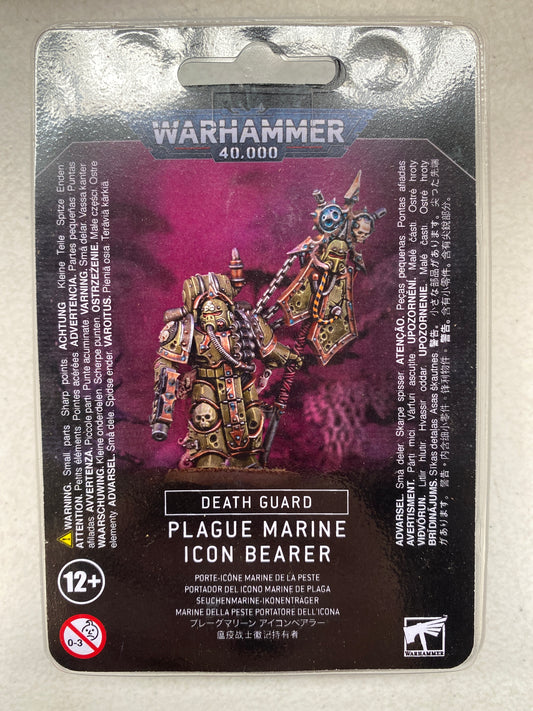Warhammer 40K - Death Guard - PLAGUE MARINE ICON BEARER