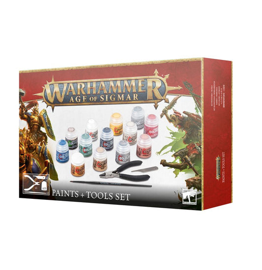 Warhammer Age of Sigmar: Paint + Tools Set