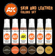 AK Interactive - AK Interactive 3G Skin and Leather Colors Set