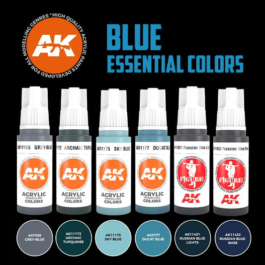 AK Interactive - AK Interactive 3G Essential Colours - Blue Set
