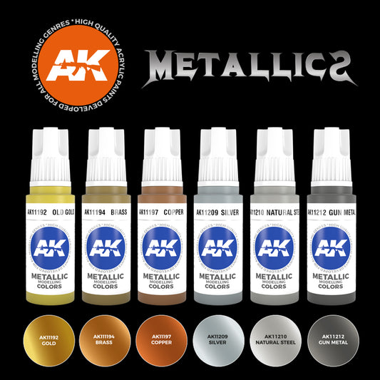AK Interactive - AK Interactive 3G Metallics Set