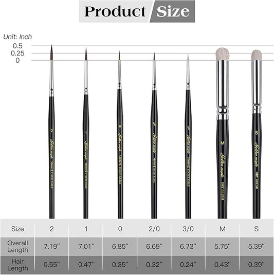 Golden Maple - Induvial Brush (Black)