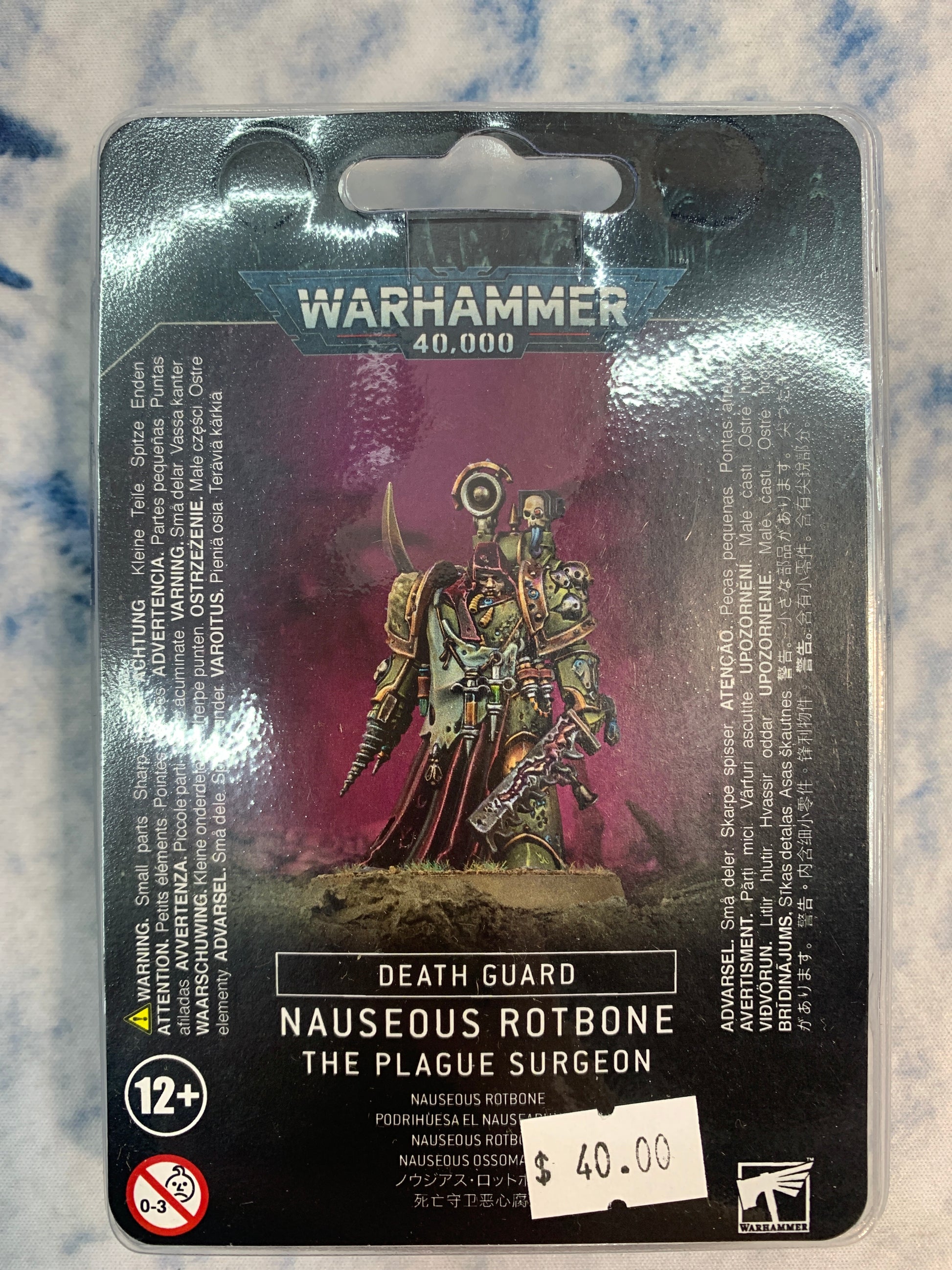 Warhammer 40K - Death Guard - NAUSEOUS ROTBONE, THE PLAGUE SURGEON