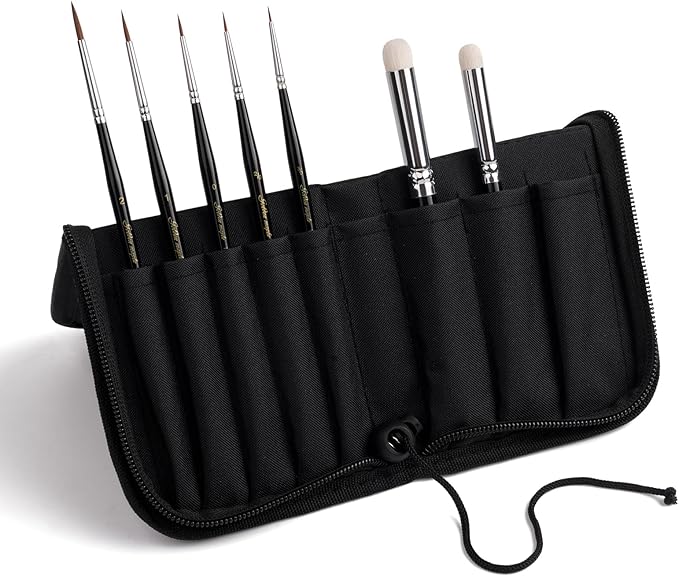 Golden Maple - Brush Set (7-Brush, Black)