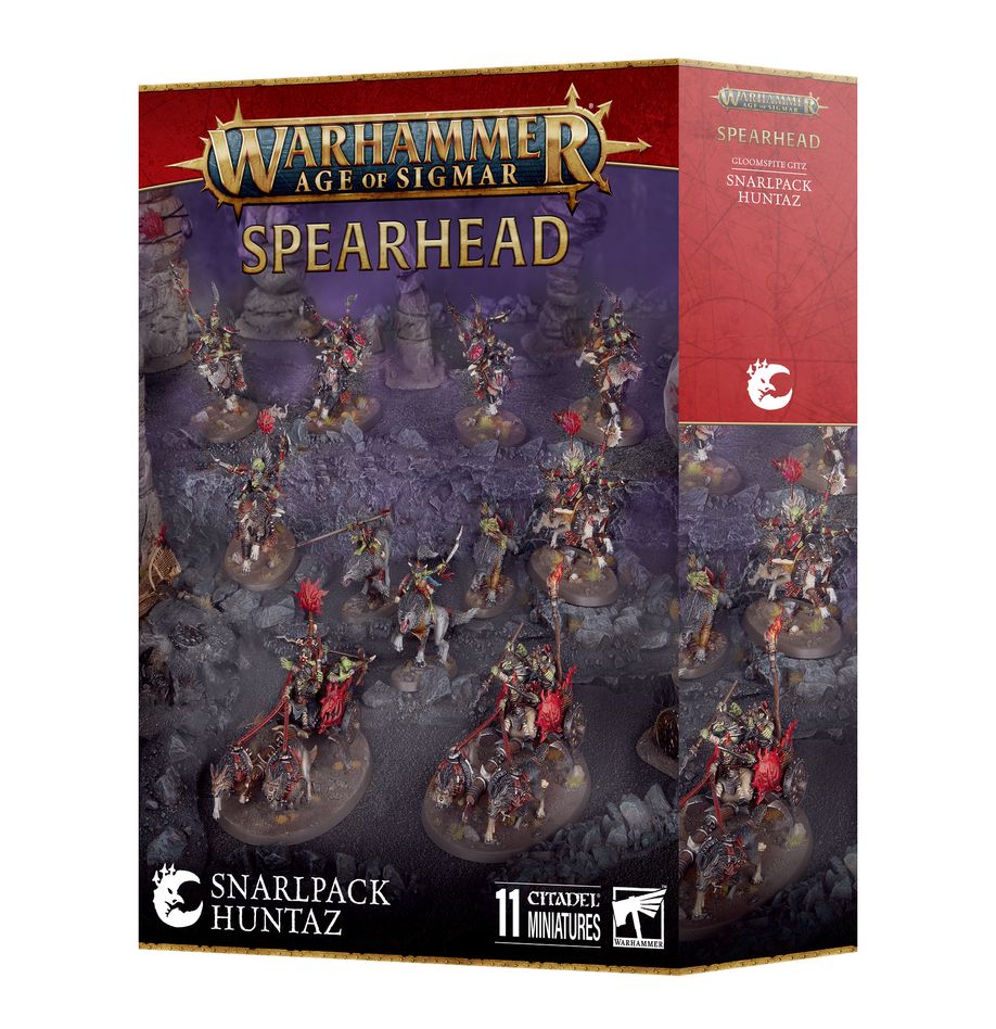 [Pre-order] Warhammer AOS - Spearhead: Gloomspite Gitz – Snarlpack Huntaz