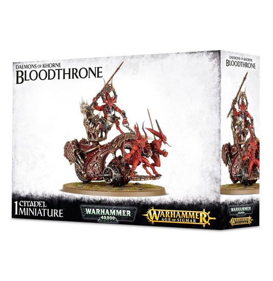 Warhammer 40K - Chaos Daemons - DAEMONS OF KHORNE SKULL CANNON - RENDMASTER, HERALD OF KHORNE ON BLOOD THRONE