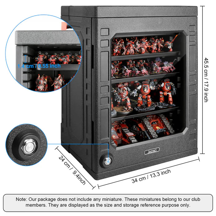 Jucoci - Medium Size(03) Miniatures Transport Storage Case With Light