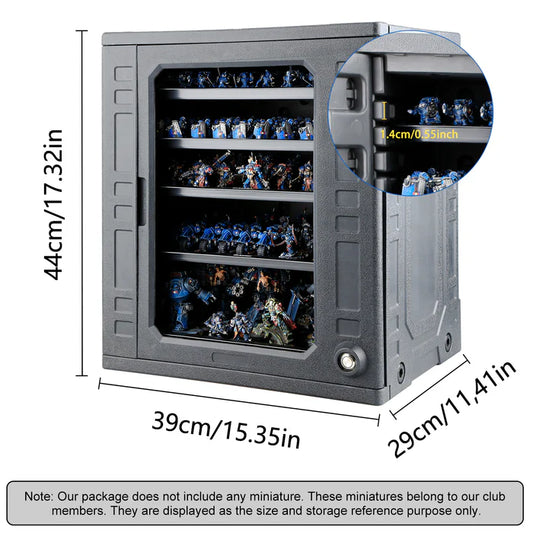 Jucoci - Large Size(03) Miniatures Transport Storage Case With Light