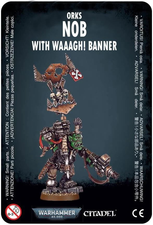 Warhammer 40K - Orks - NOB WITH WAAAGH! BANNER