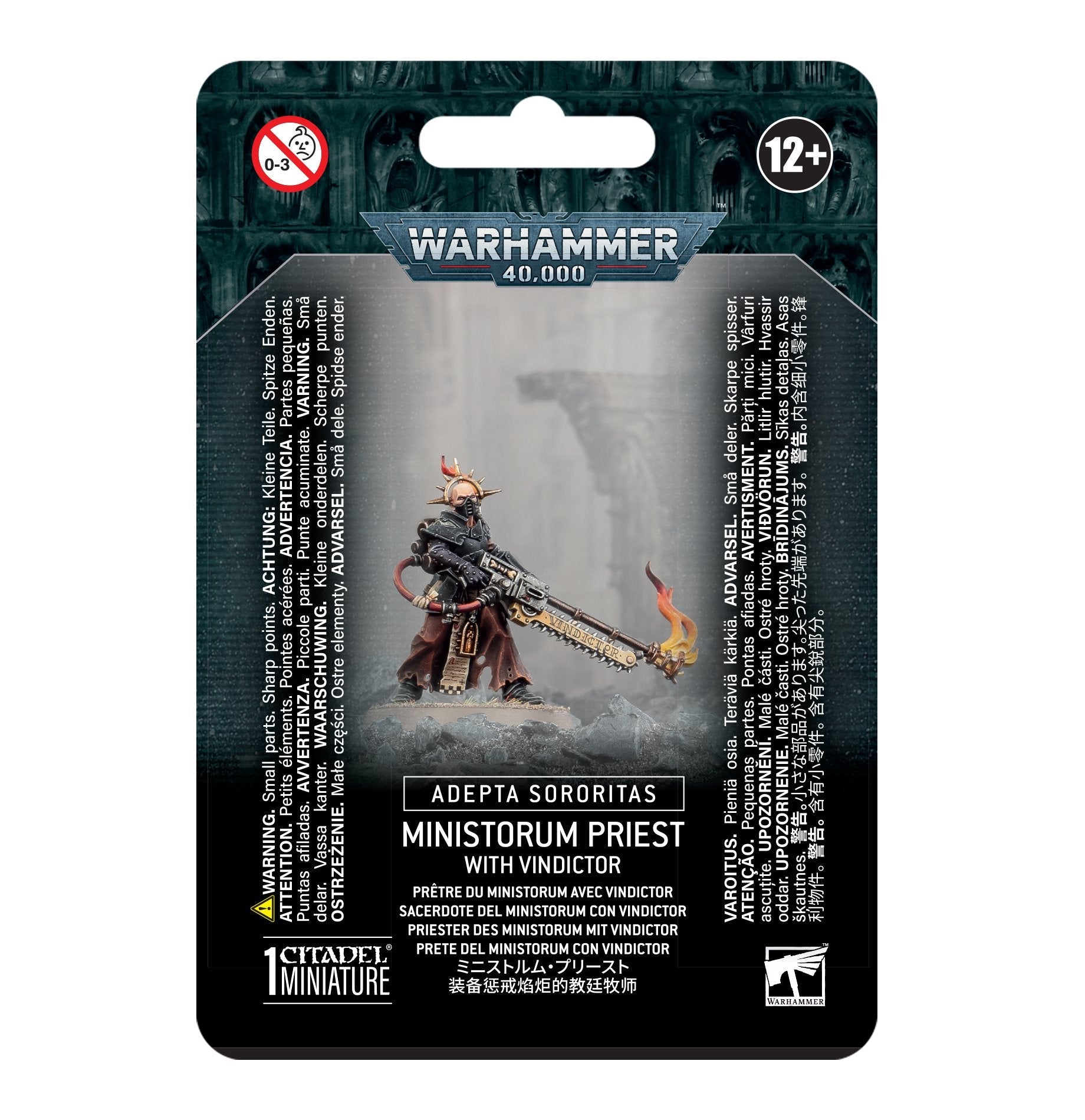 Warhammer 40K - ADEPTA SORORITAS - ADEPTA SORORITAS: MINISTORUM PRIEST WITH VINDICTOR