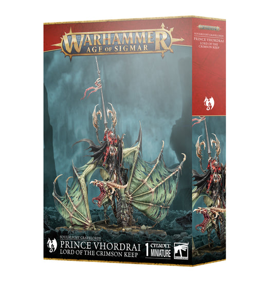 [Pre-order] Warhammer AOS - Souldblight Gravelords - SOULBLIGHT GRAVELORDS: PRINCE VHORDRAI LORD/CRIMSON KEEP