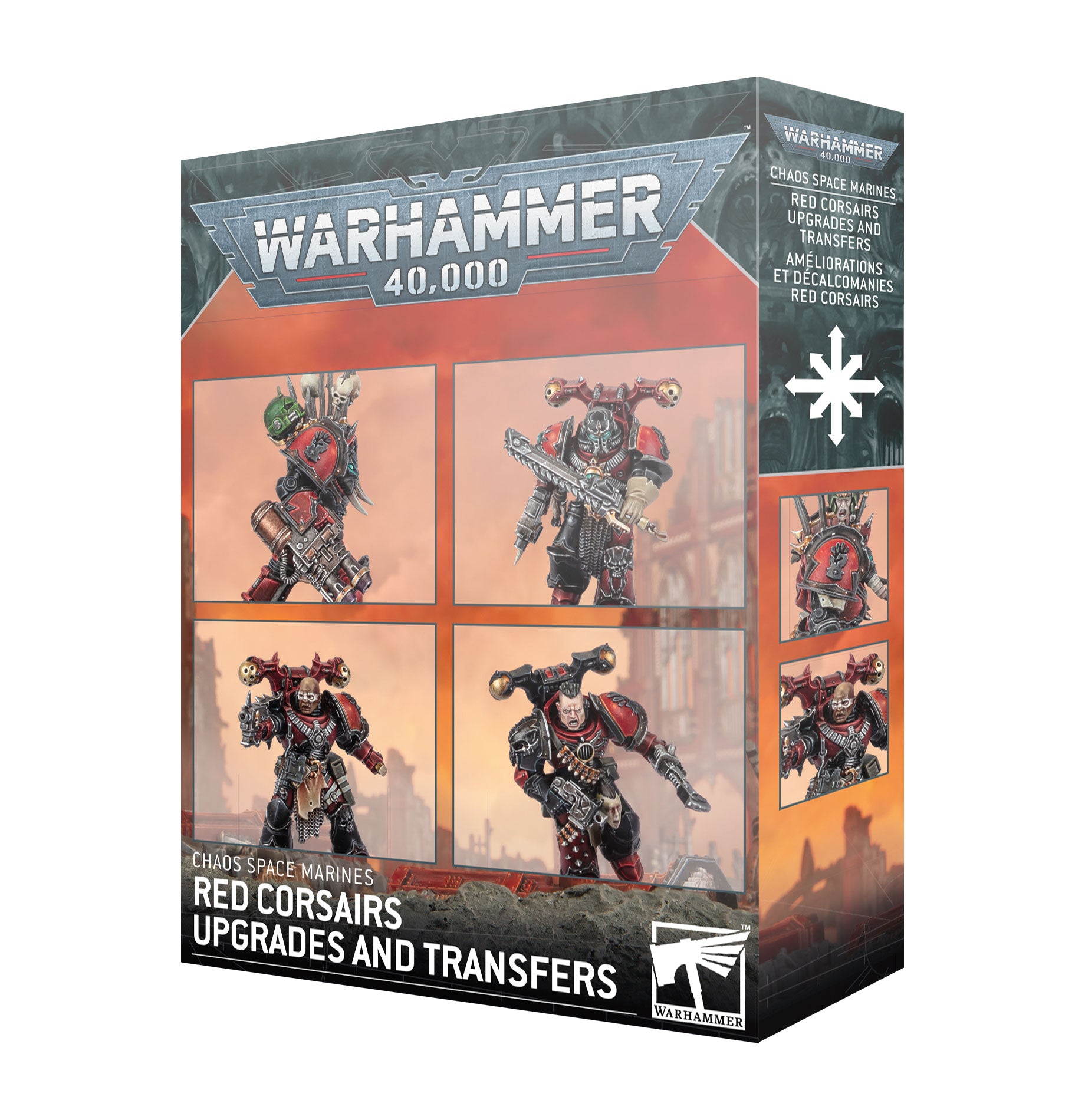 Warhammer 40K - Chaos Space Marines - RED CORSAIRS UPGRADES & TRANSFERS