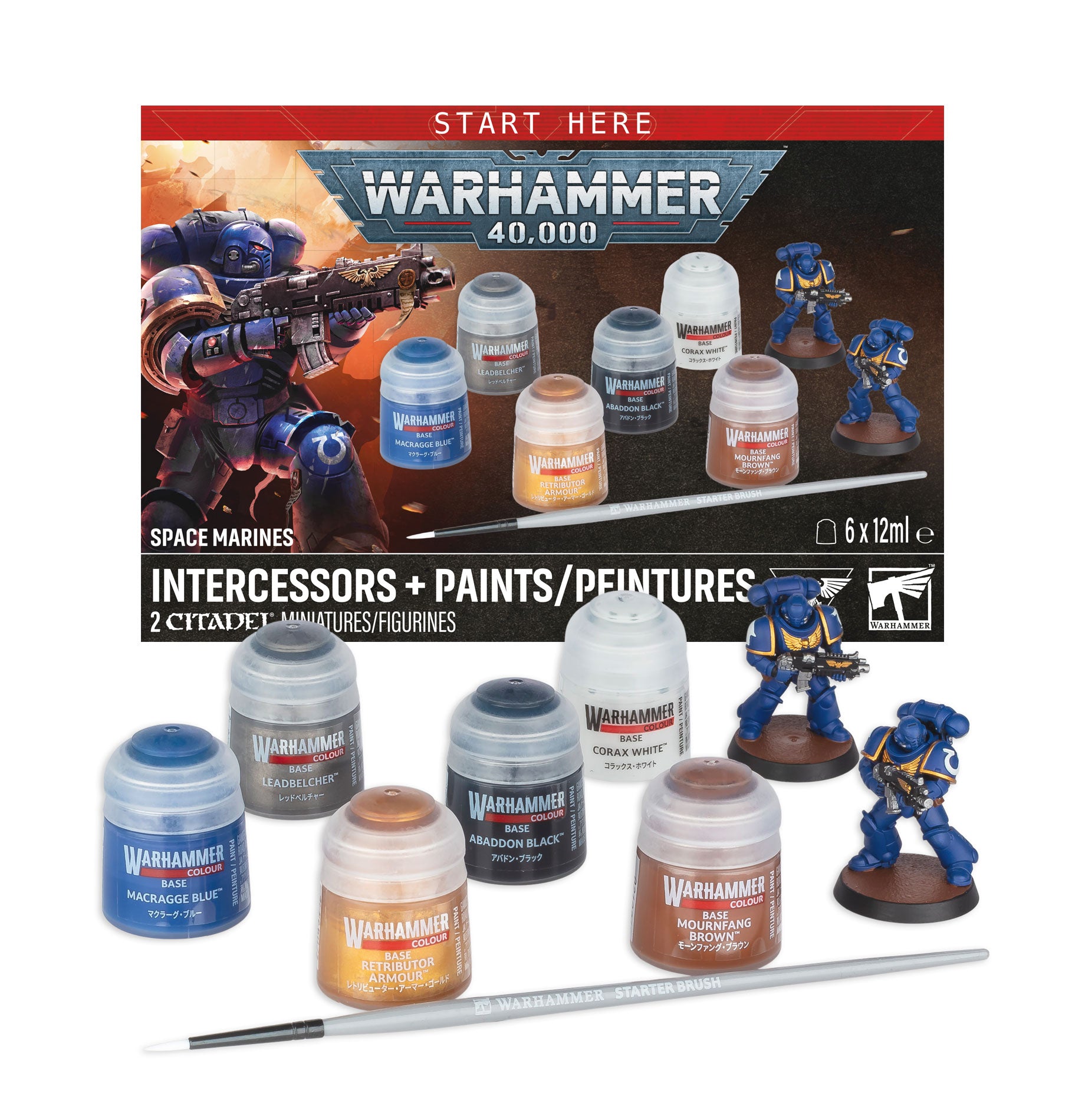 [Pre-order] Warhammer 40K - Space Marines - Orks - S/M INTERCESSRS +PAINTS