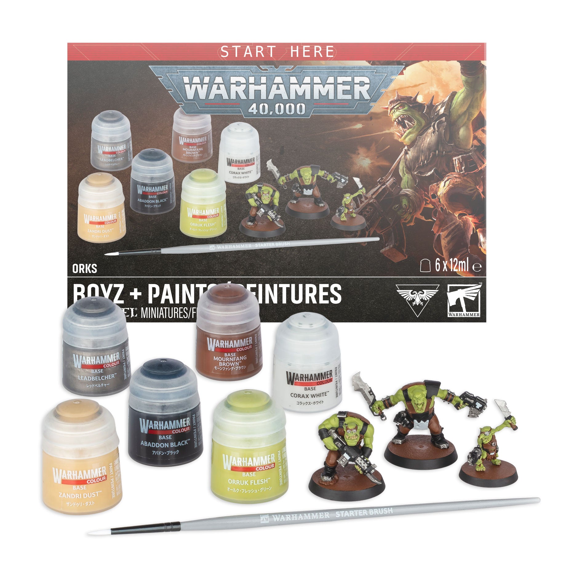 [Pre-order] Warhammer 40K - Space Marines - Orks - ORKS + PAINTS