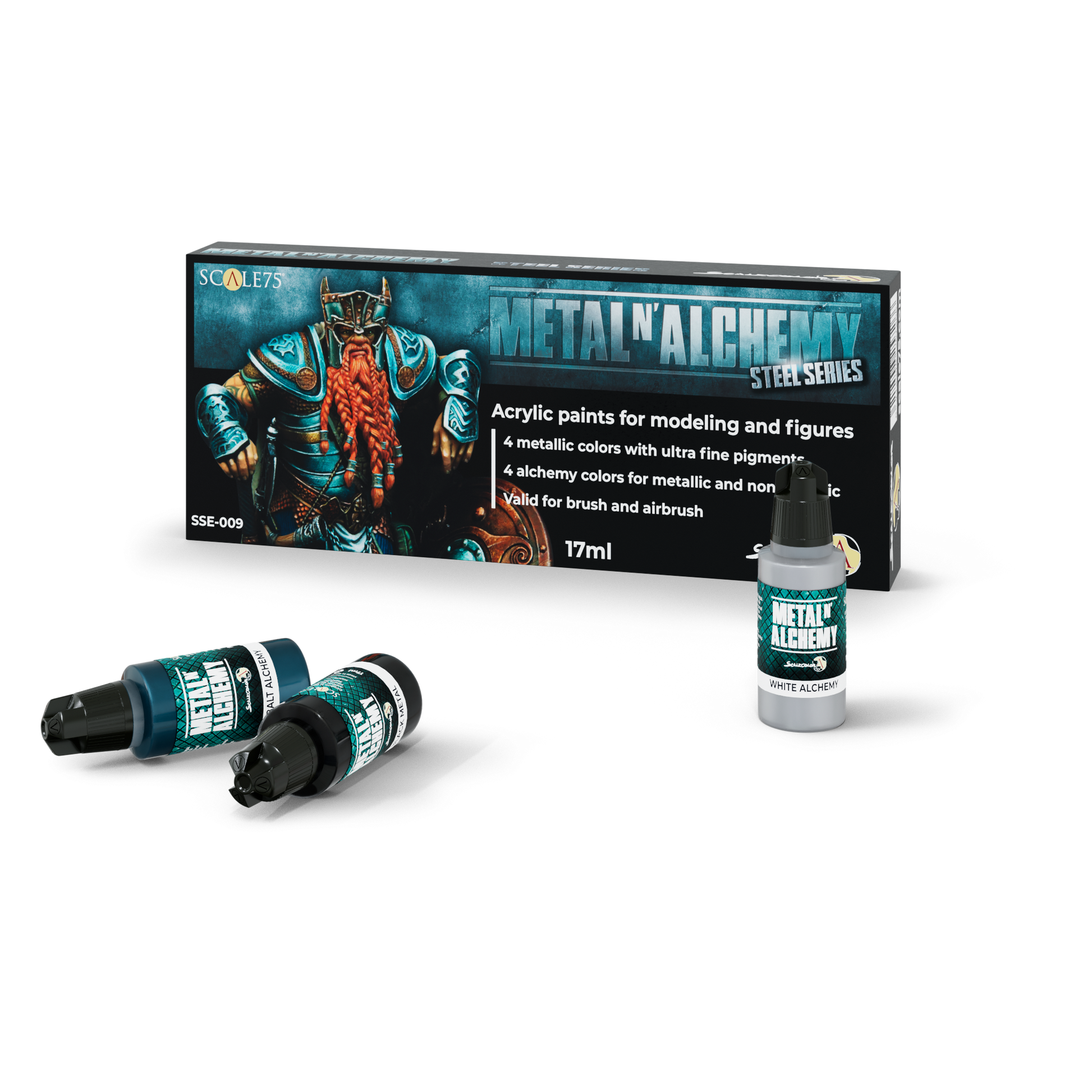 Scale75 - METAL and ALCHEMY STEEL paint set