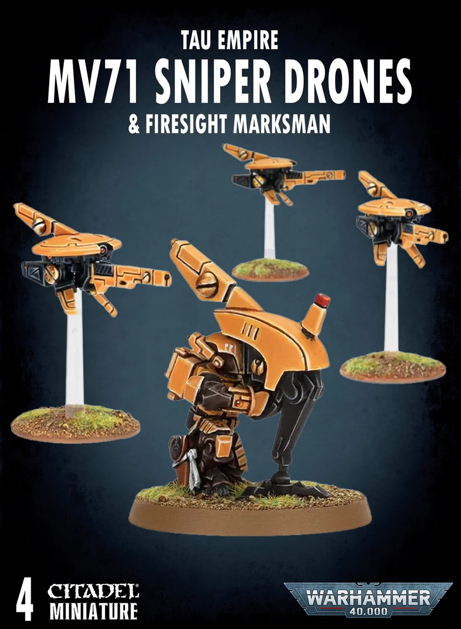 Warhammer 40K - T'au Empire - MV71 SNIPER DRONES & FIRESIGHT MARKSMAN