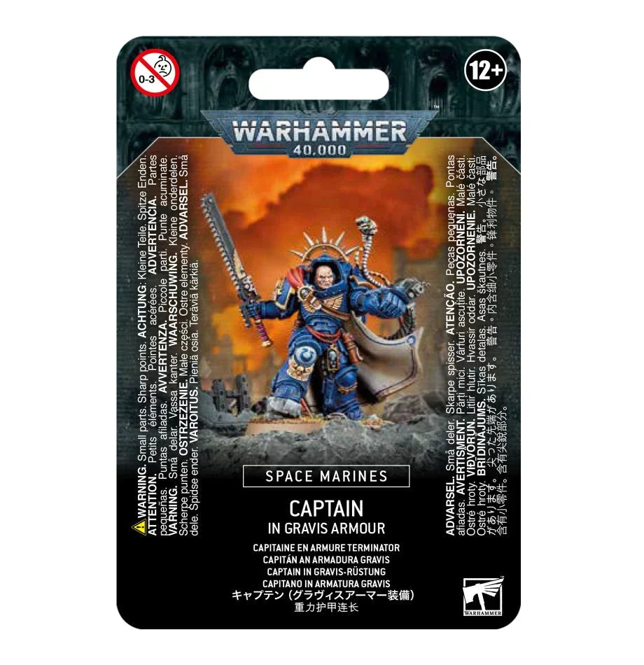 Warhammer 40K - Space Marines - CAPTAIN IN GRAVIS ARMOUR