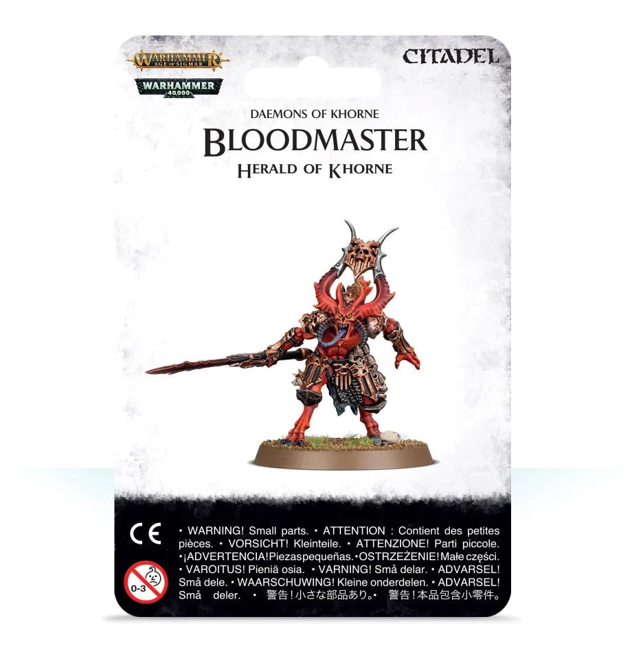 Warhammer 40K - Chaos Daemons - BLOODMASTER, HERALD OF KHORNE