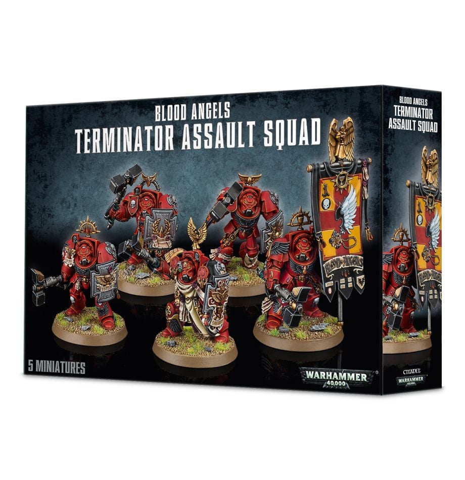 Warhammer 40K - Blood Angels - BLOOD ANGELS TERMINATOR ASSAULT SQUAD